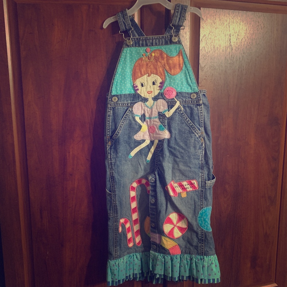 Old Navy Blue Jean Overalls Sz 2T